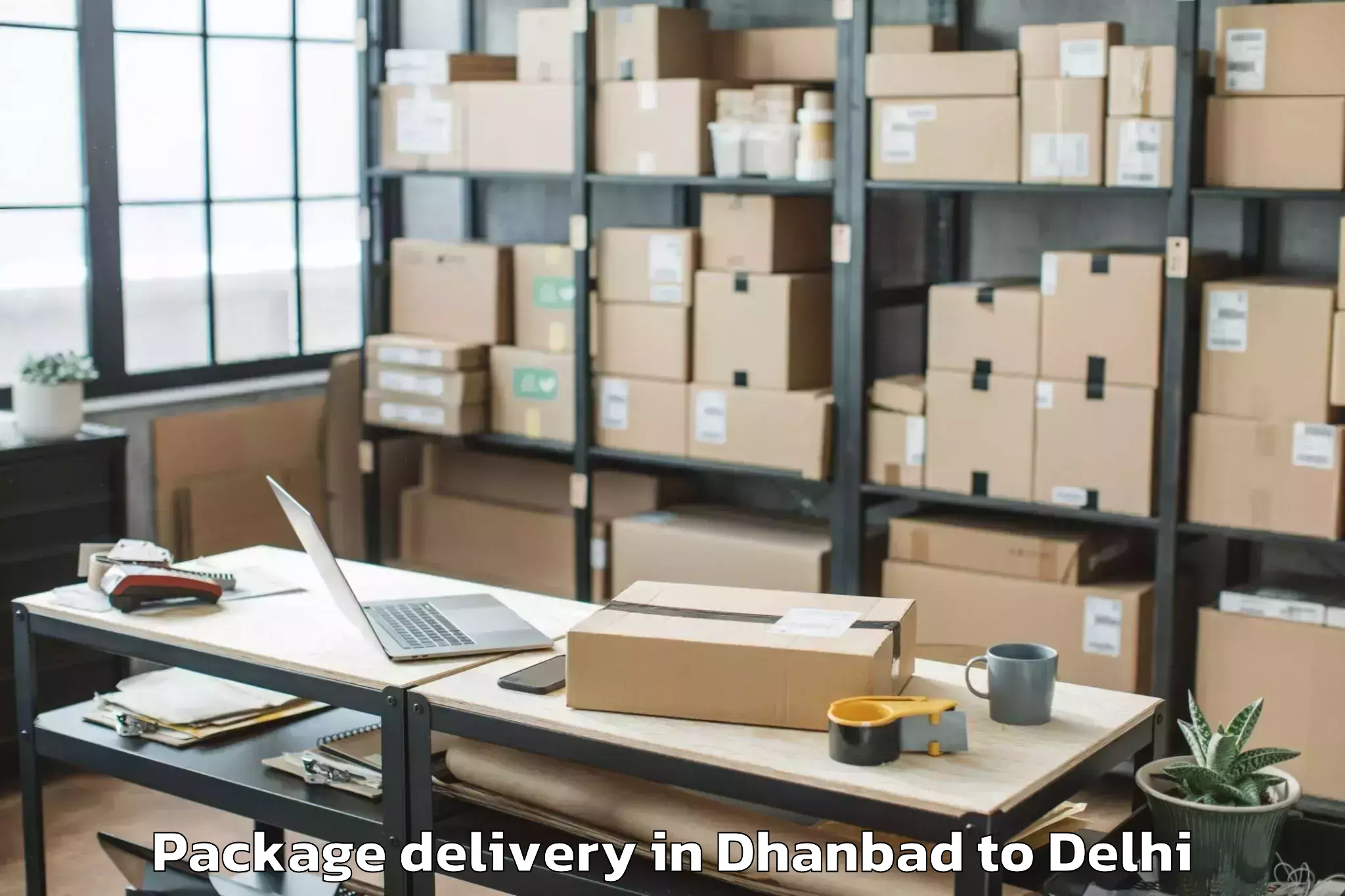 Book Dhanbad to The Indian Law Institute New D Package Delivery